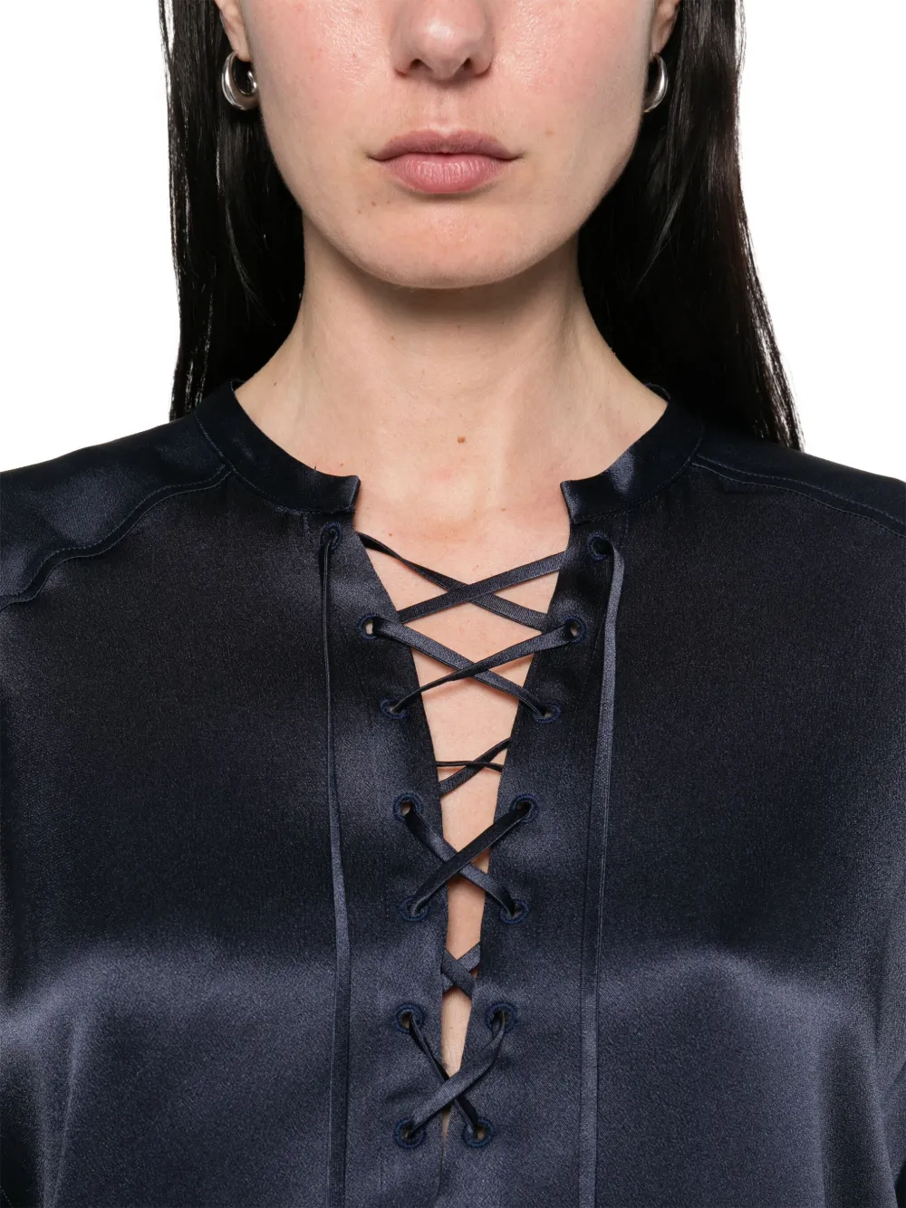 Semicouture Genesia blouse Blauw