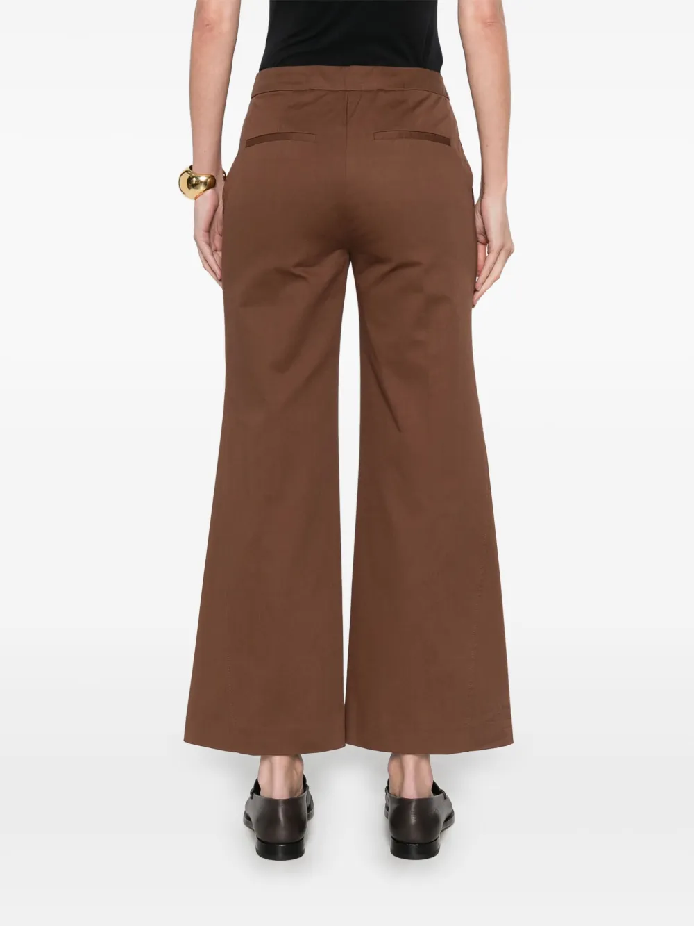 Shop Semicouture Amandine Trousers In Brown
