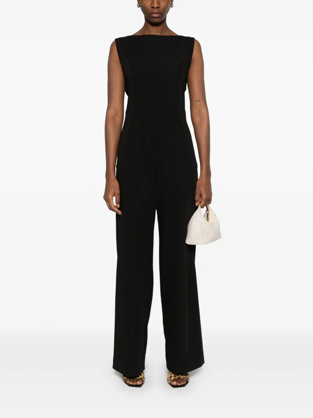 Herno Jumpsuit met strik - Zwart