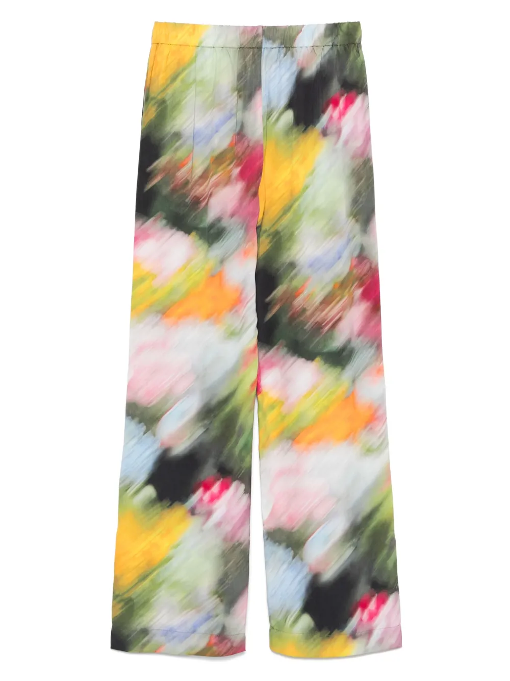 Stine Goya Broek met bloemenprint - Groen