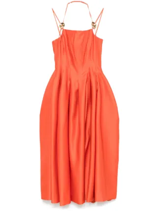 【関税込み】Stine Goya オレンジ Esme ドレス Stine Goya Double Strap High Volume Dress - Orange Mecca