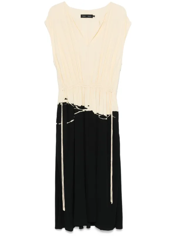 Proenza Schouler Ezra Midi Dress | Neutrals | FARFETCH GE Proenza Schouler Ezra Midi Dress | Neutrals | FARFETCH GE
