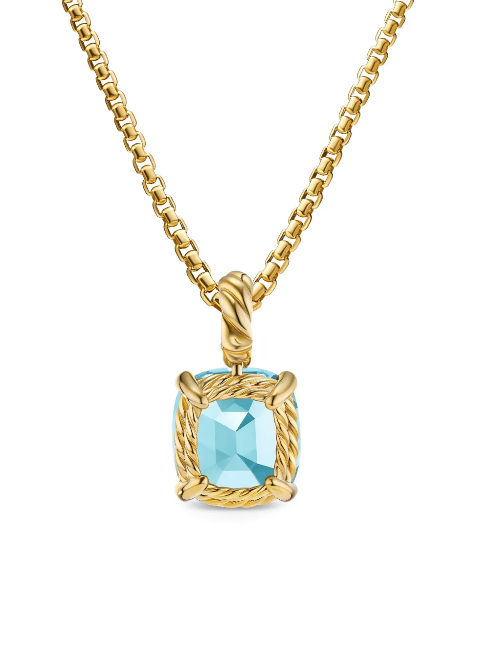 David Yurman 18kt yellow gold Marbella™ topaz pendant - Goud