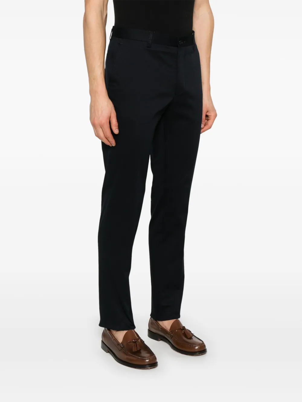 ETRO Gabardine broek Blauw