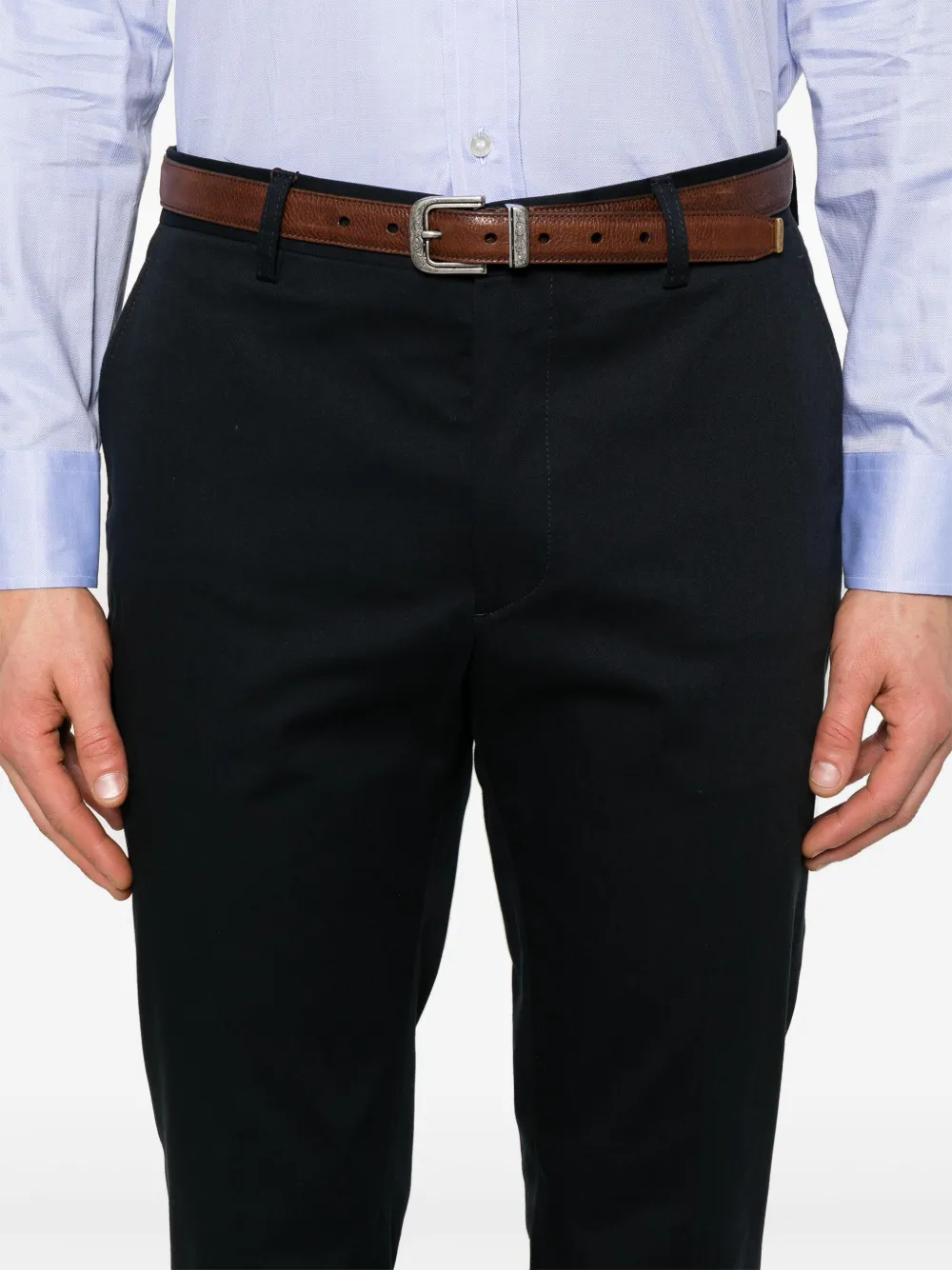ETRO Gabardine broek Blauw