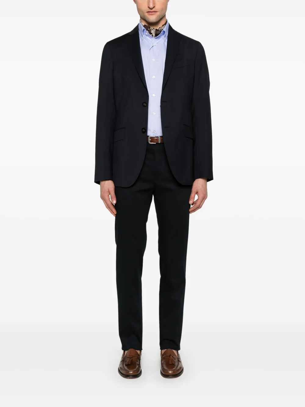 ETRO Gabardine broek - Blauw