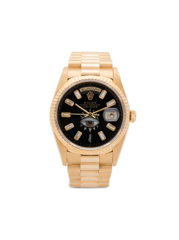 Jacquie Aiche カスタマイズ デイデイト 34mm | ブラック | FARFETCH JP