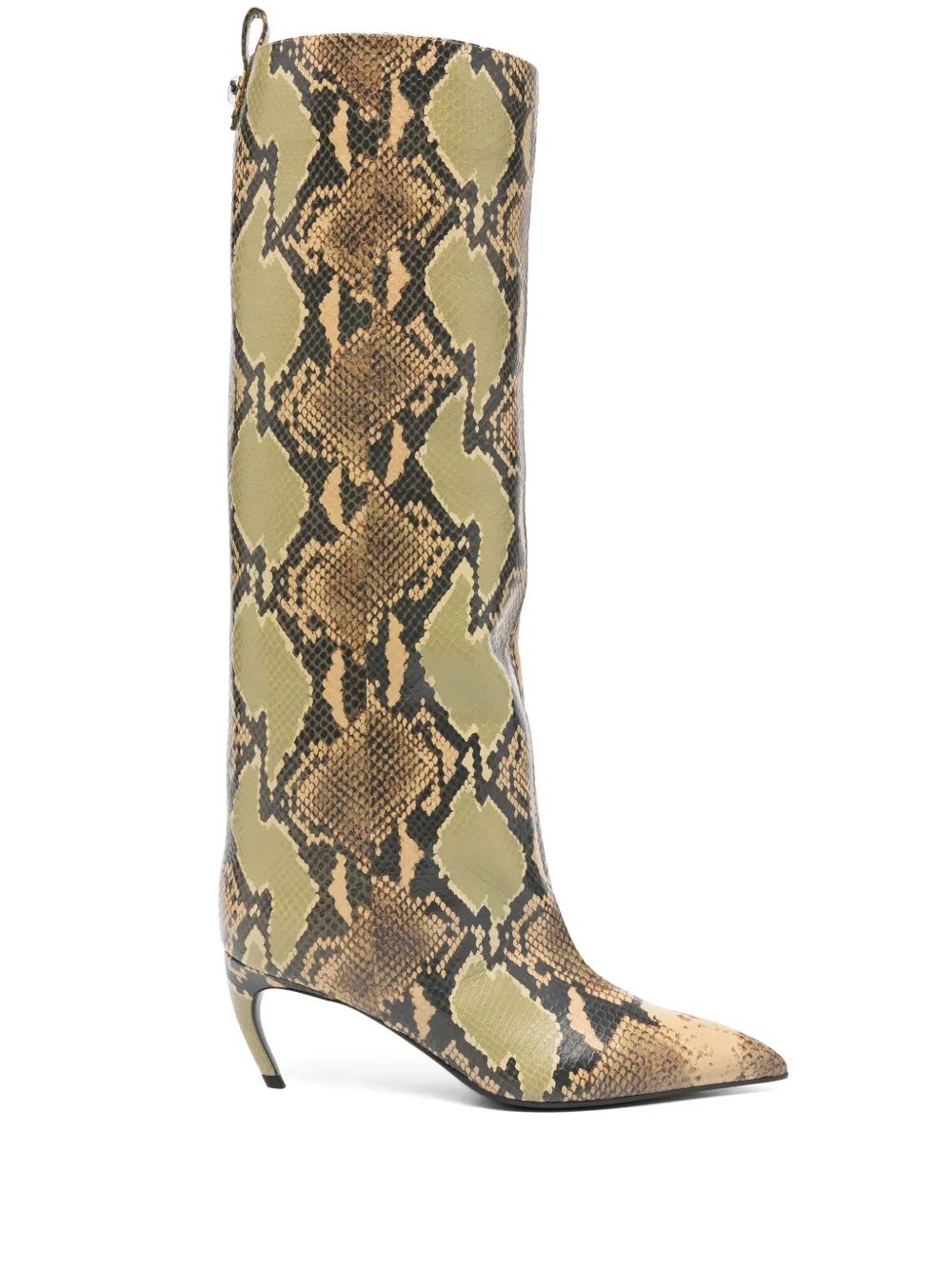 The Attico 70mm Lea boots Green