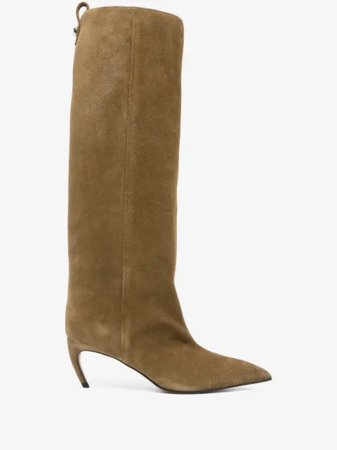 The Attico Lea leather boots