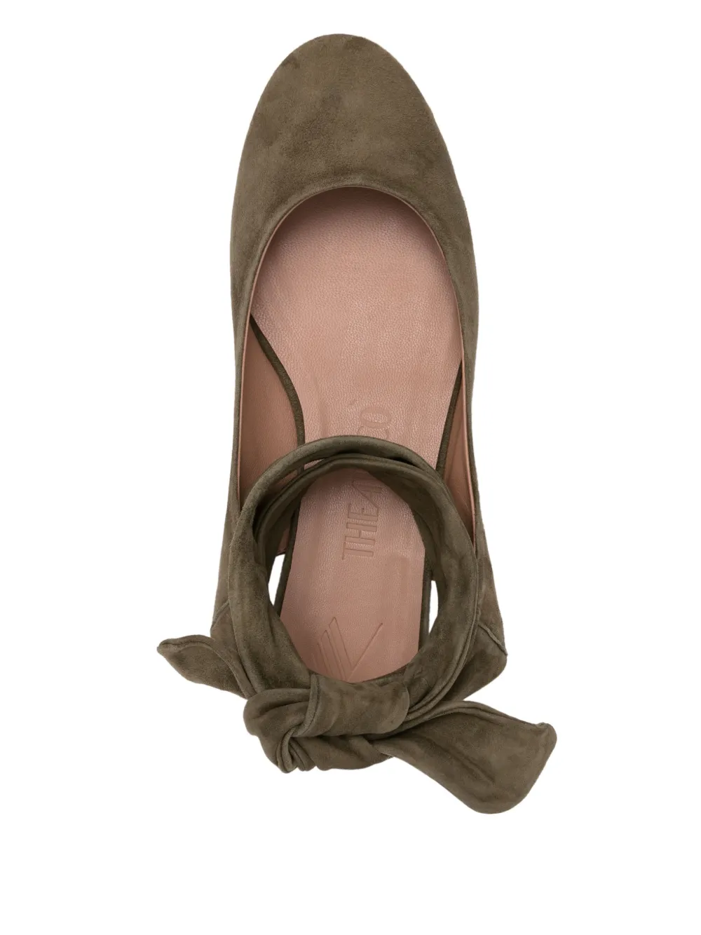 Attico Cloe Ballet Flats In Green