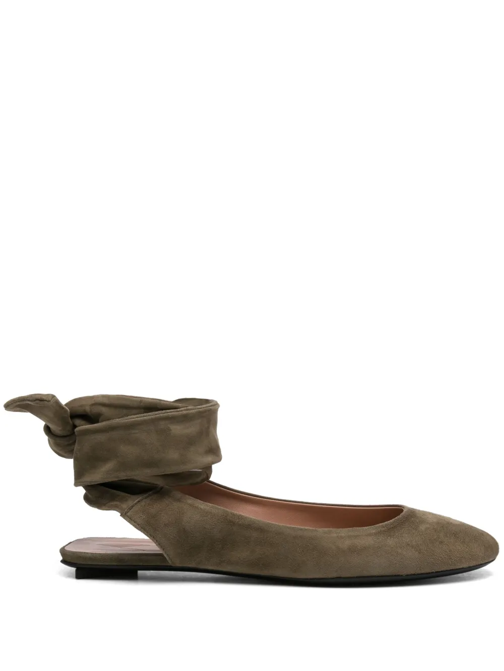 The Attico Cloe ballet flats Green