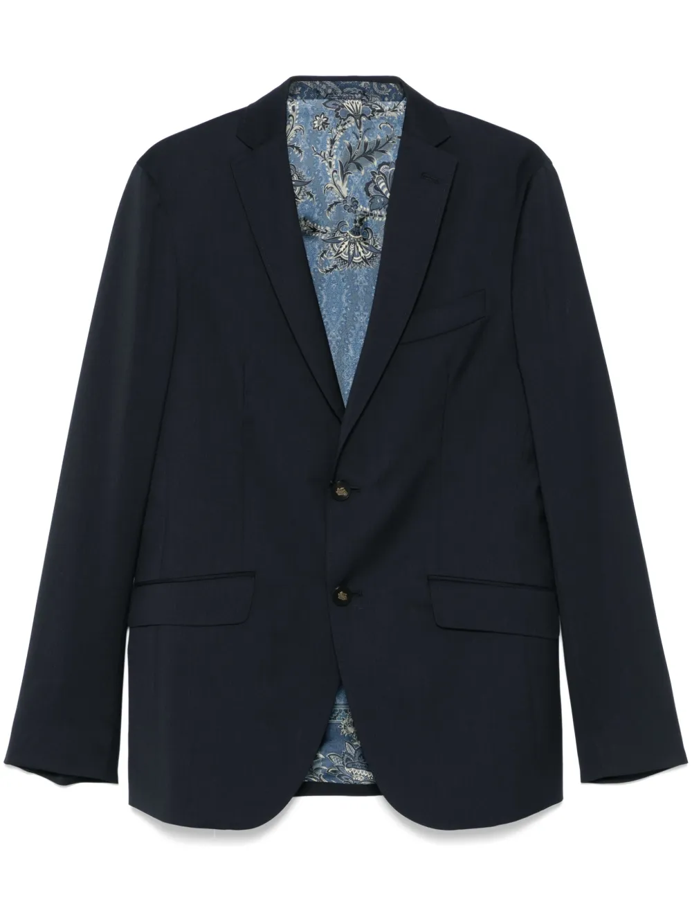 ETRO Wollen blazer Blauw