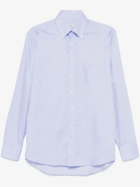 ETRO logo-embroidered button-down shirt