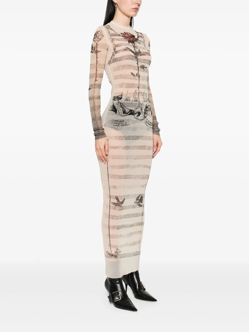 Jean Paul Gaultier Maxi-jurk Beige