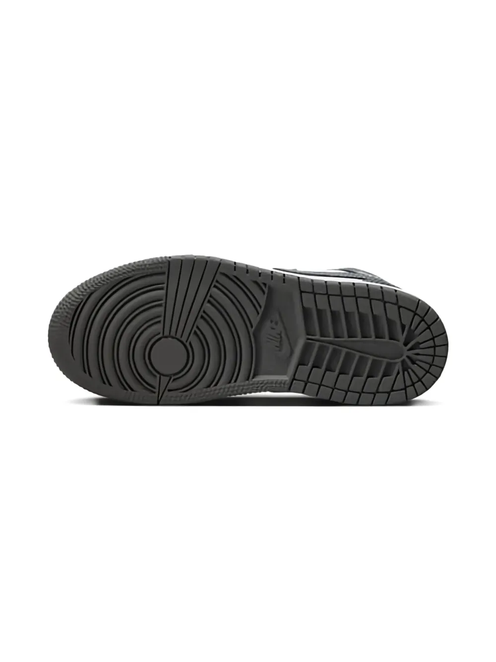 Jordan Kids Jordan 1 Mid "Black White Iron Grey" sneakers