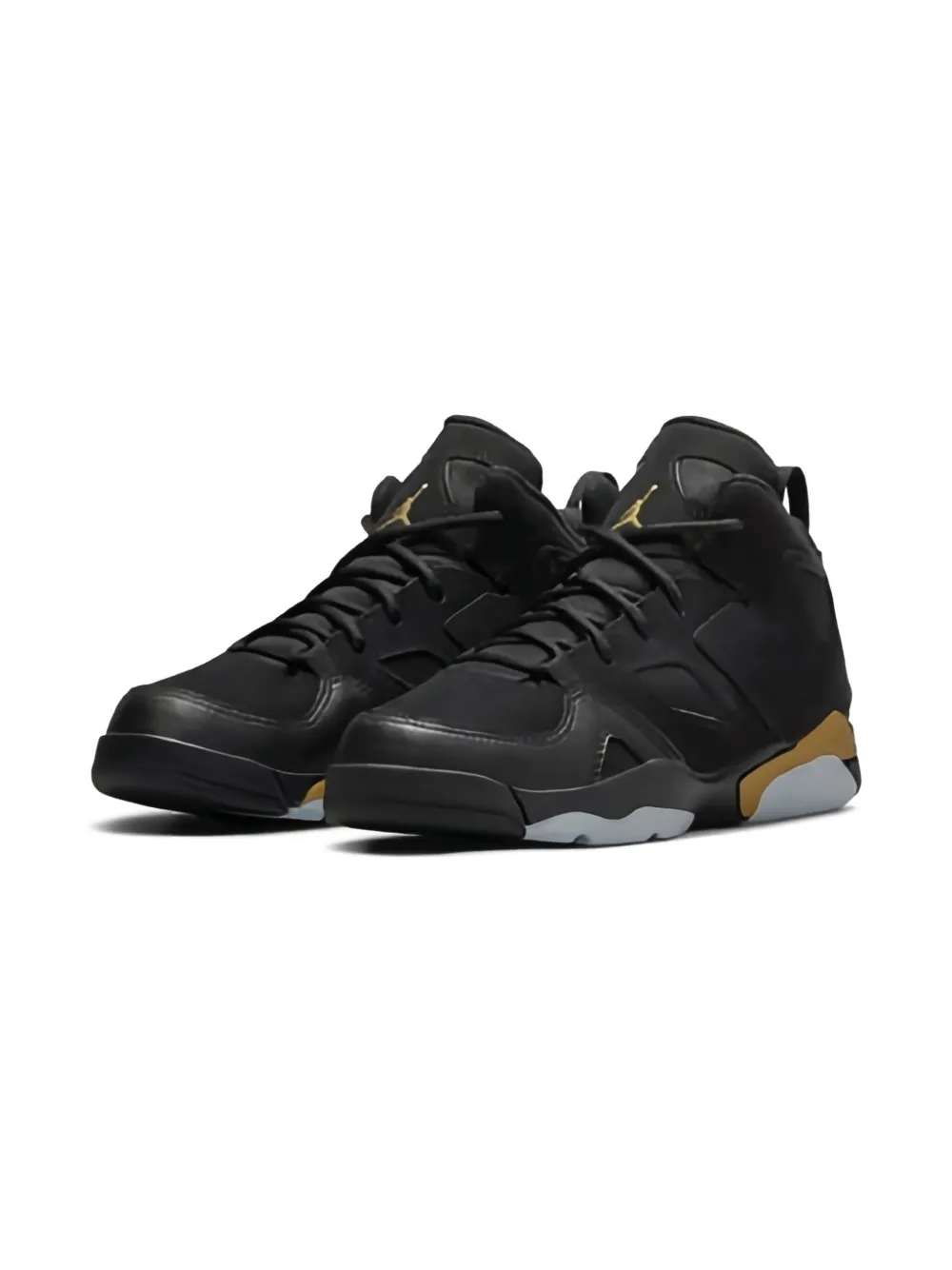 Jordan Kids Flight Club '91 Black/Metallic Gold sneakers - Zwart