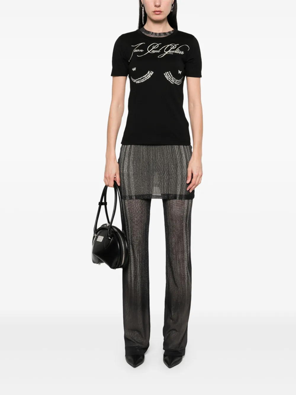 Shop Jean Paul Gaultier Tattoo T-shirt In Schwarz