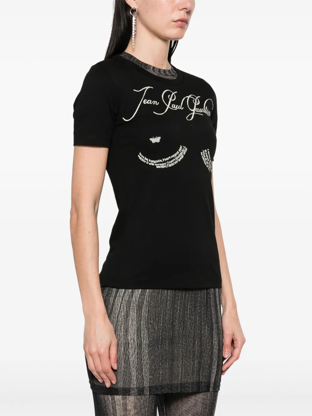 Shop Jean Paul Gaultier Tattoo T-shirt In Schwarz