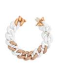 SHAY 18K rose gold diamond 5 pavé bracelet