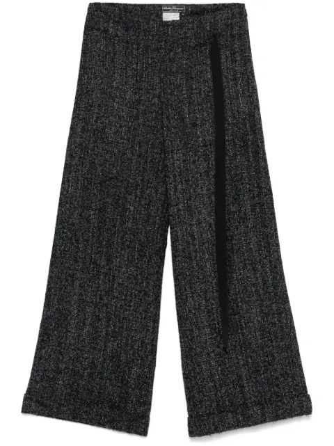 Ferragamo Pre-Owned pantalones de bouclé 2000