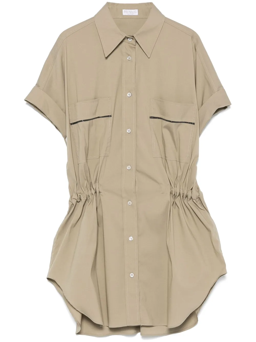 Brunello Cucinelli camisa con detalle de mostacillas | neutro | Image 1