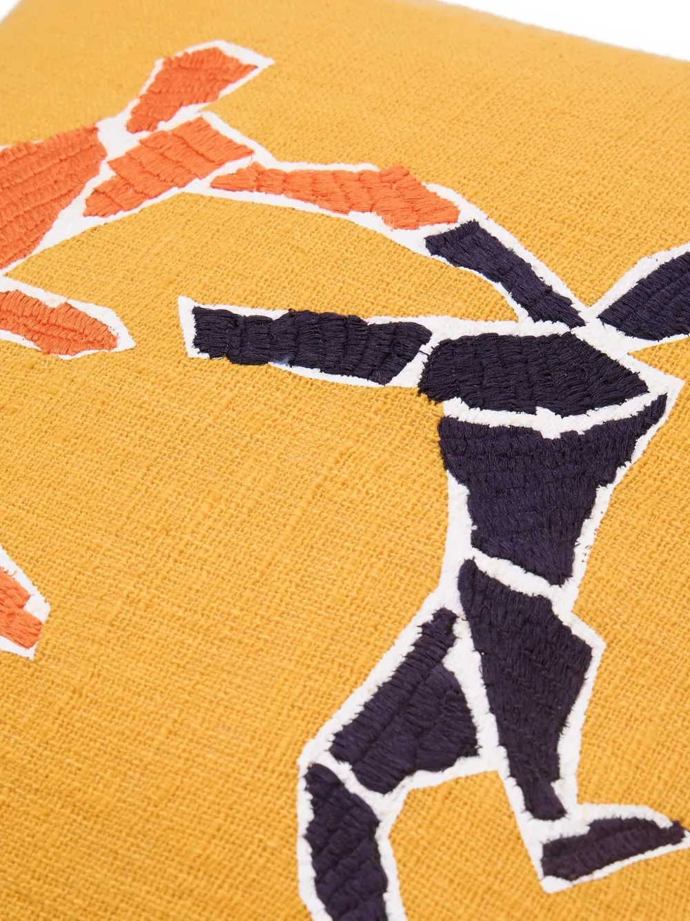 The Conran Shop Dancing Figures Cushion In Gelb