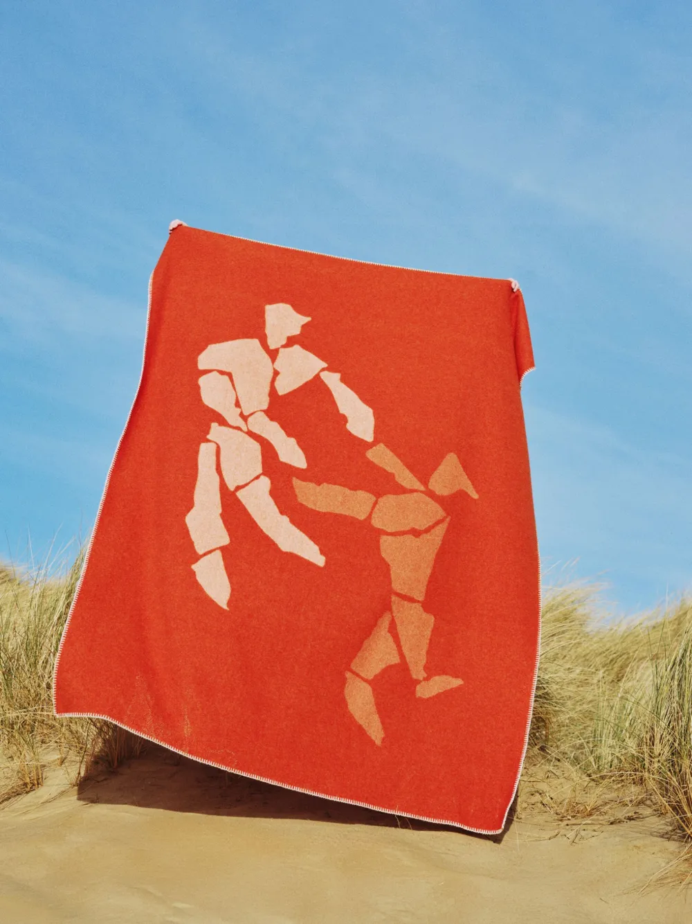 The Conran Shop Charlie Sheppard Throw (140cm X 180cm) In Orange