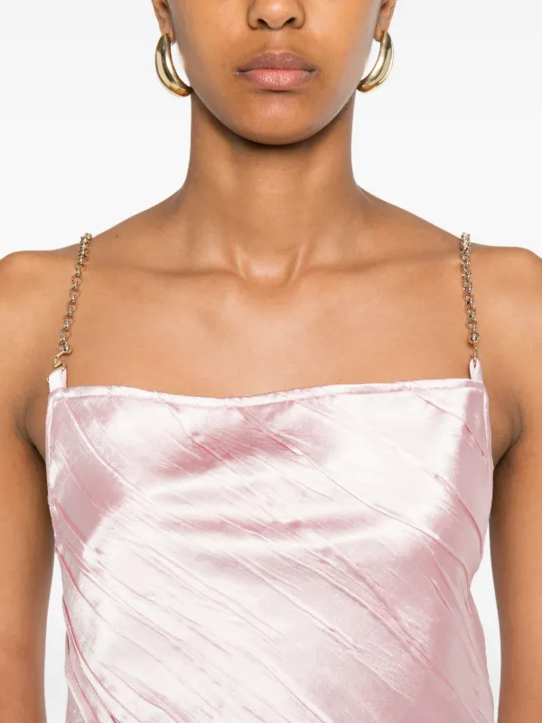 sportmax pink dress Sportmax | Woman - Long sleeveless pure cotton dress - Pink