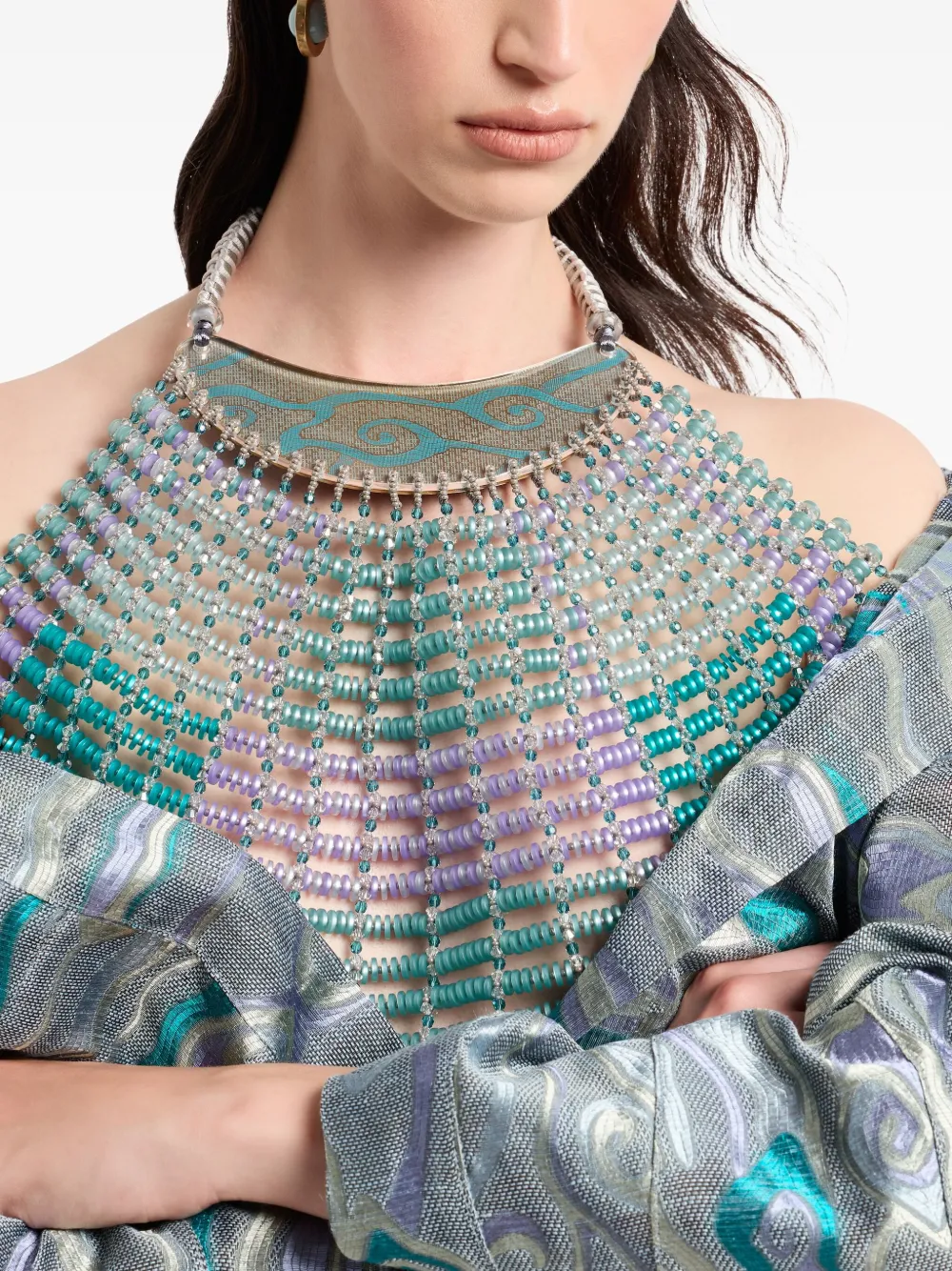 Giorgio Armani Fil-coupé jack Blauw