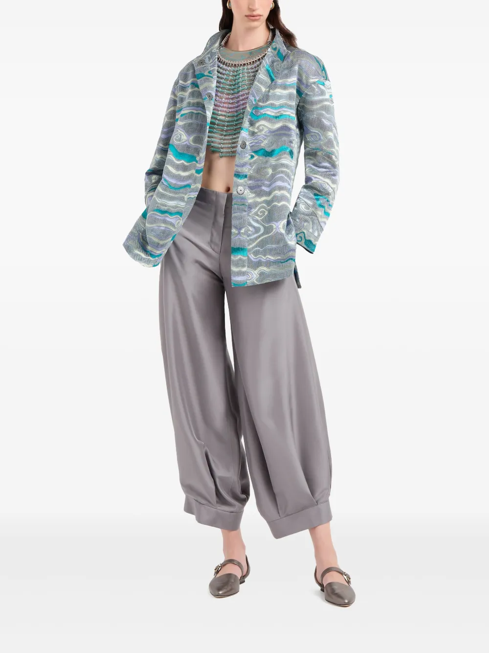 Giorgio Armani fil-coupé jacket | Fitted Jackets | Image 2
