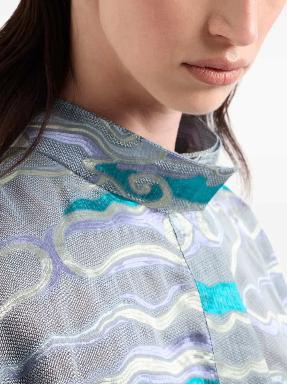 Giorgio Armani Fil-coupé jack Blauw