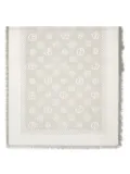 Giorgio Armani jacquarded scarf - Neutrals