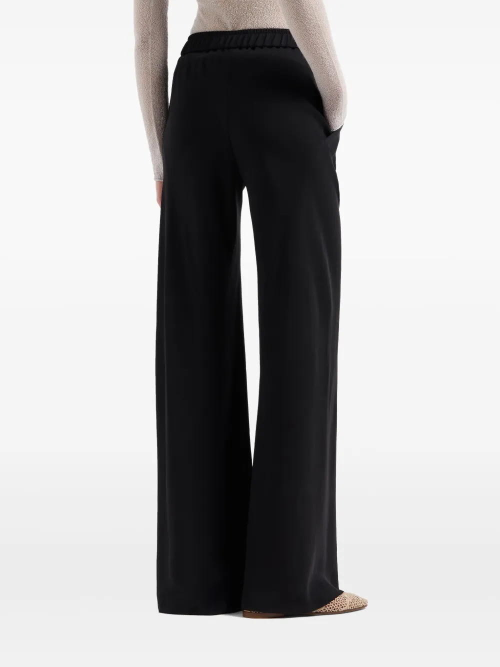 Giorgio Armani Zijden broek Zwart