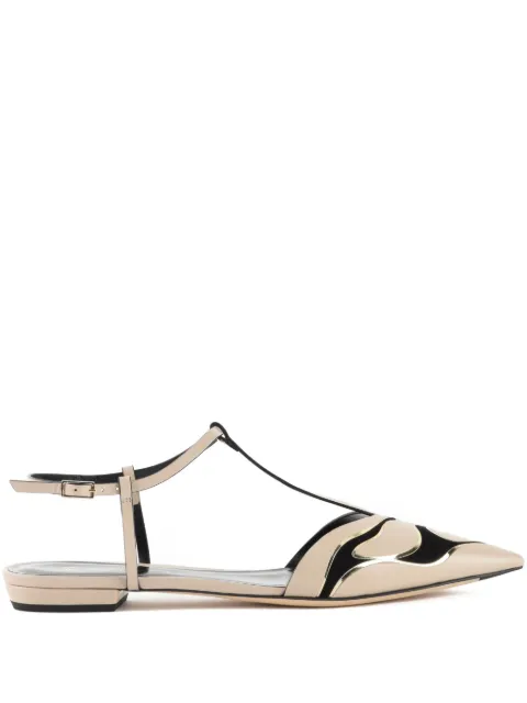 Giorgio Armani flats con puntera redonda