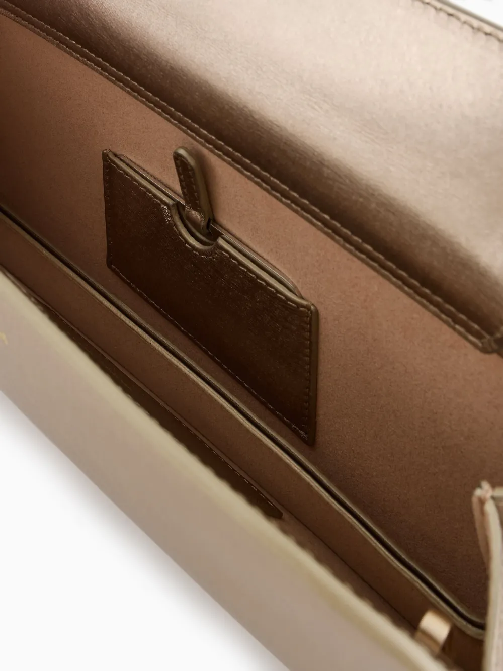 Giorgio Armani Leren clutch Goud