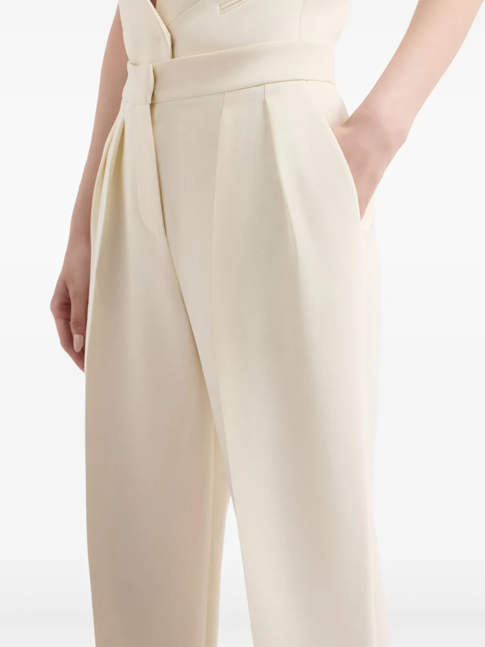 Giorgio Armani Broek met geplooid detail Wit