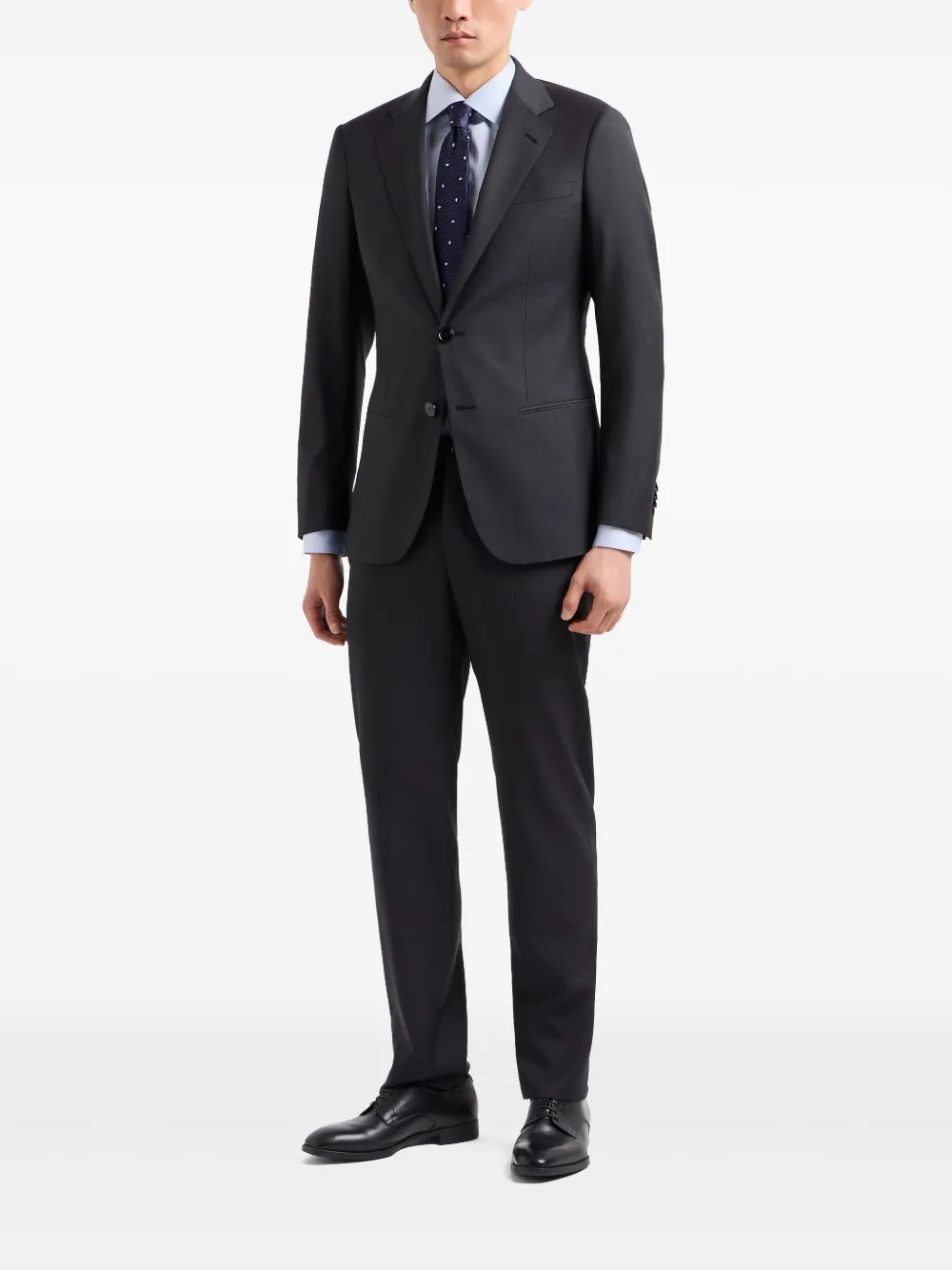 Giorgio Armani Katoenen overhemd - Blauw