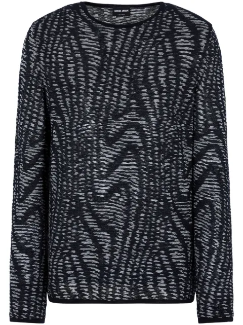 Giorgio Armani suéter con motivo abstracto