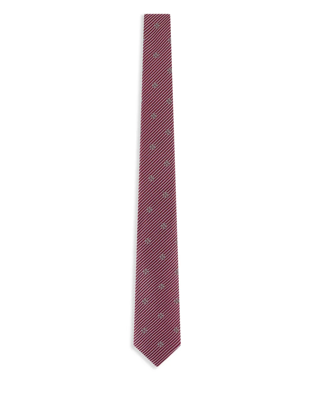 Giorgio Armani striped silk tie | Red | Image 1