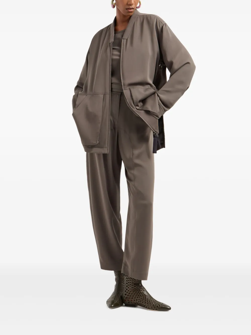 Giorgio Armani Straight broek - Grijs