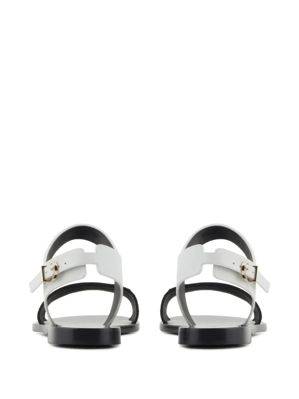 Giorgio Armani stripe-detail sandals Black
