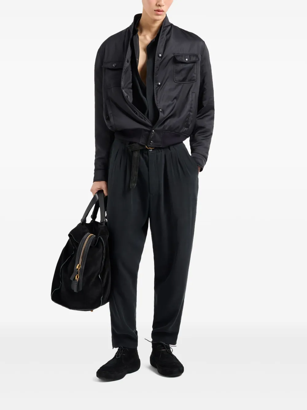 Giorgio Armani panelled bomber jacket | Bomber Jackets | Image 2