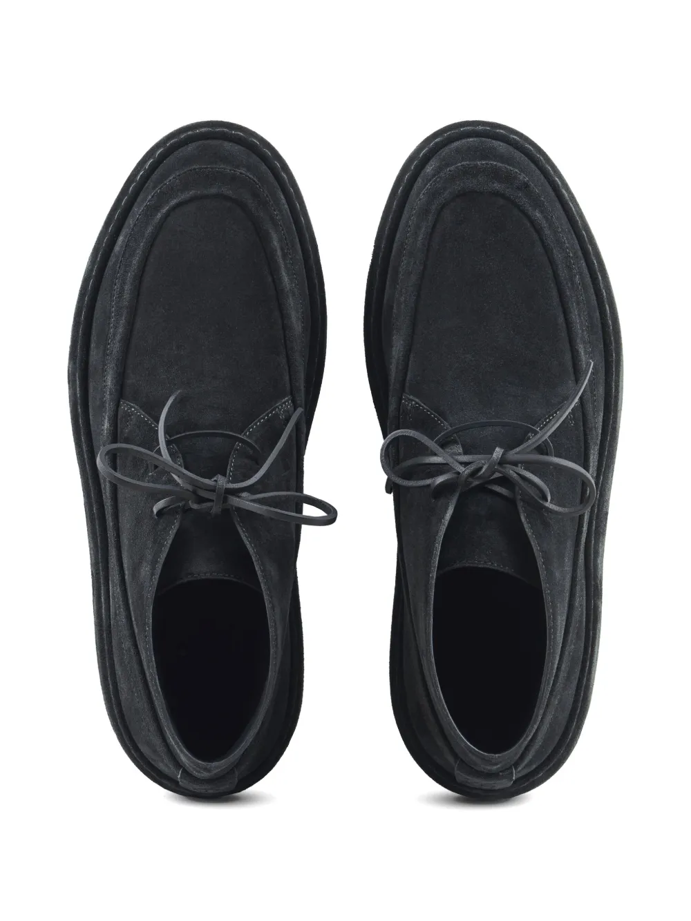 Giorgio Armani Suede Chukka Boots In Black
