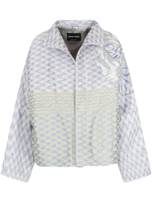 Veste imprimée - Giorgio Armani - Modalova