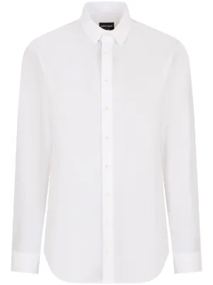 Ralph Lauren Purple Label シルクブレンド シャツ | ホワイト