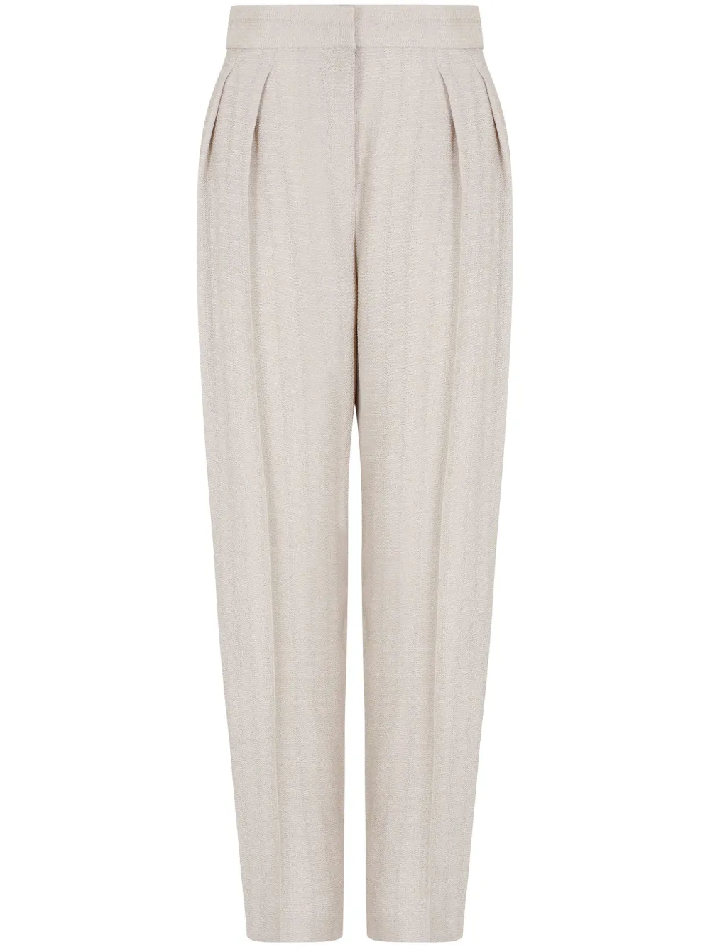 Giorgio Armani pleat detailing trousers | Grey | Image 1