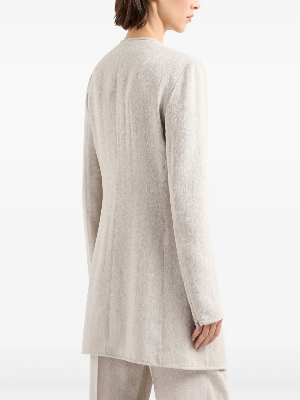 Giorgio Armani Gestreepte blazer Grijs