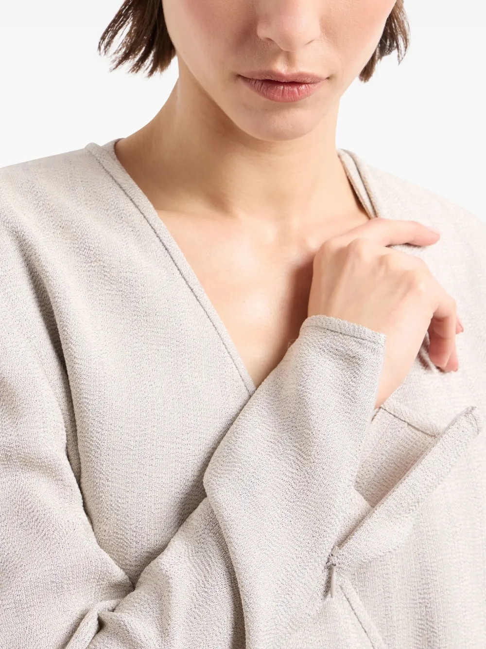 Giorgio Armani Gestreepte blazer Grijs