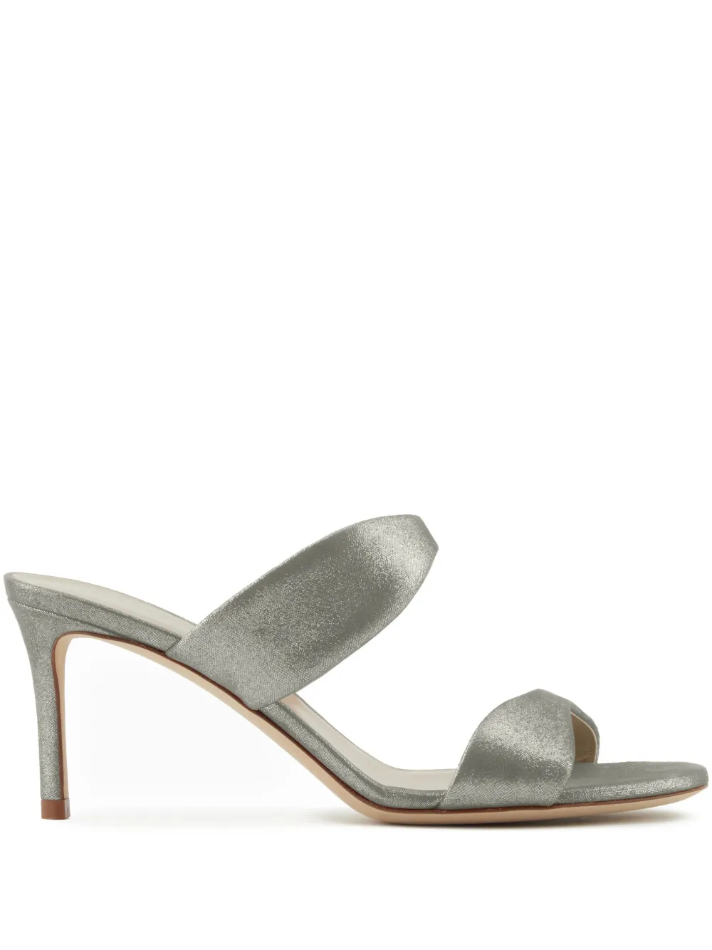 Giorgio Armani 70mm Suede Sandals In Silver