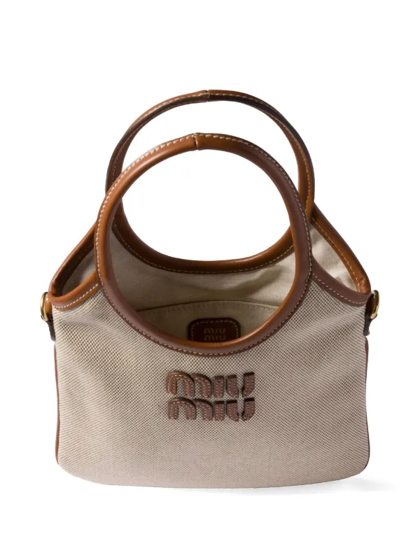 Miu Miu Ivy Tote Bag | Neutrals | FARFETCH
